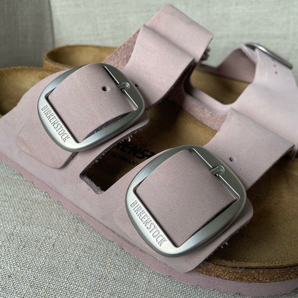NWOT Birkenstock Arizona Big Buckle Natural Leather Nubuck Size 38 - Picture 6 of 10